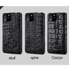 Crocodile Leather iPhone Case – Premium Quality - detail close-up