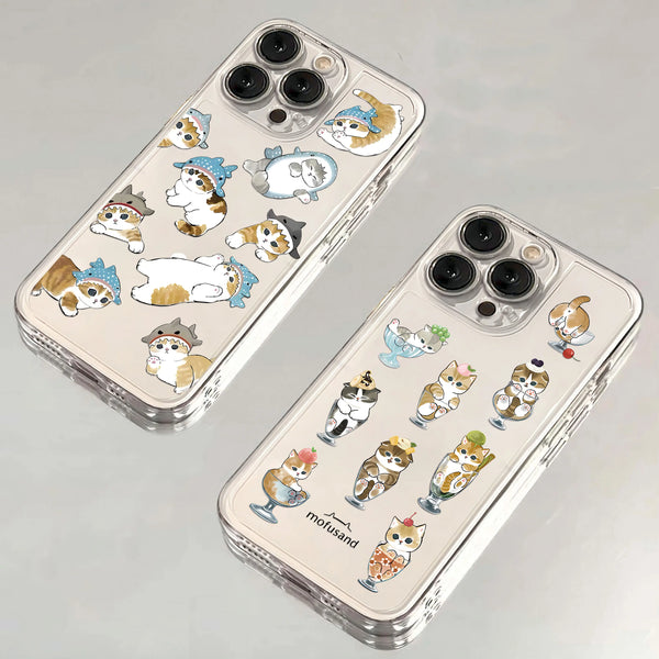 Transparent Cute Cat iPhone Case - alternate angle