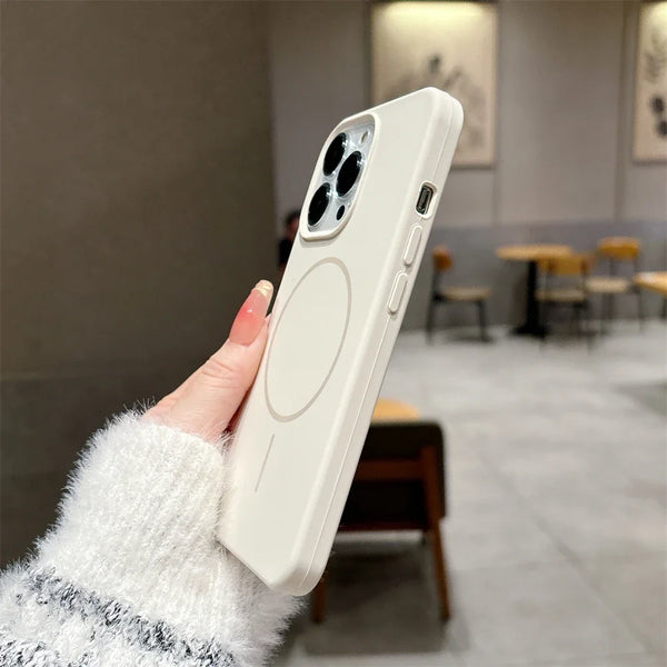 Silicone Liquid Magsafe Case For iPhones