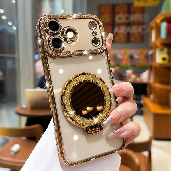 Diamond Mirror Magnetic Case For iPhone