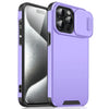 Close-up of sliding camera cover on the case.