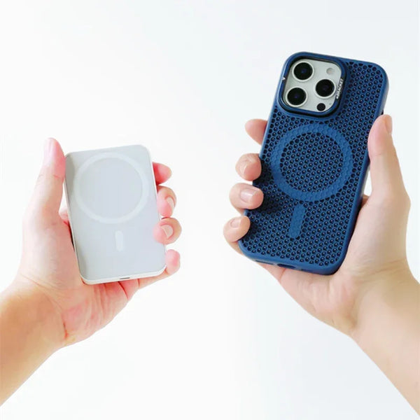 Honeycomb Grid Mesh Cooling Magsafe Phone Case Lens Bracket