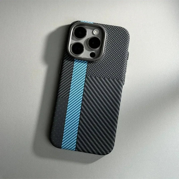 Carbon Fiber Geometric MagSafe Case