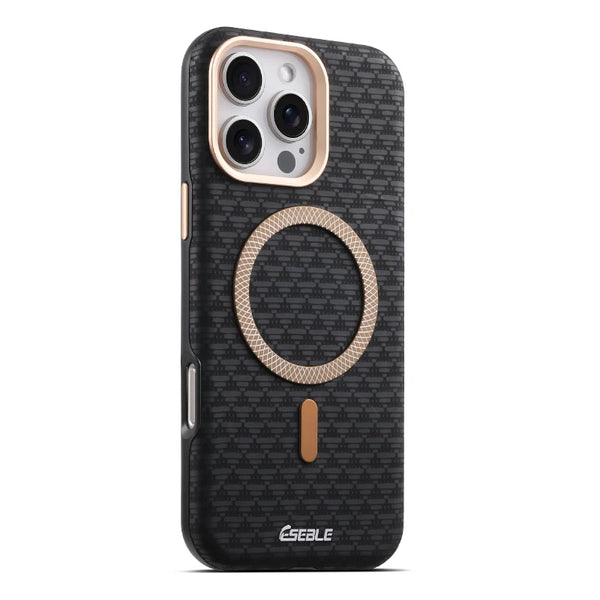 Orange Triangle Pattern MagSafe Case protective iPhone case for iPhone 16 Pro Max to iPhone 16 Pro