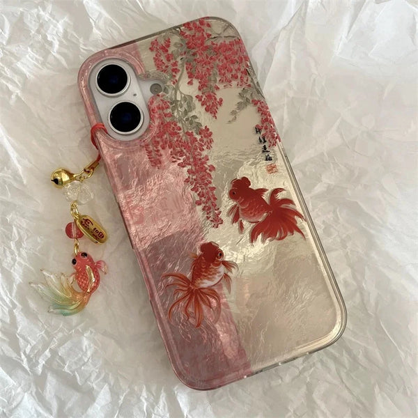 Vortex pattern painted calligraphy case