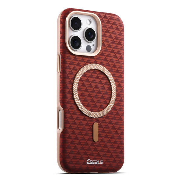 Orange Triangle Pattern MagSafe Case protective iPhone case for iPhone 16 Pro Max to iPhone 16 Pro