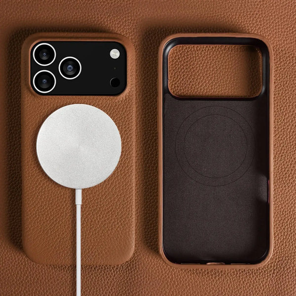 Premium Leather Case iPhone 17 Pro Max – Magnetic Protection