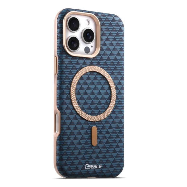 Orange Triangle Pattern MagSafe Case protective iPhone case for iPhone 16 Pro Max to iPhone 16 Pro