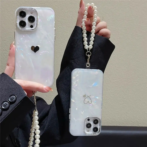 Love Heart Charm Case With Cute Luxury ForiPhone 16 Pro Max