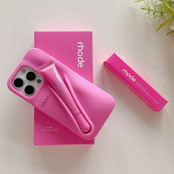 Rhode Style Lipstick Holder iPhone Case