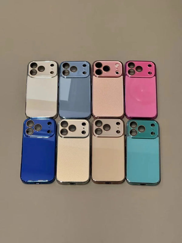 Luxury Tempered Glass Camera Protection Case for iPhone