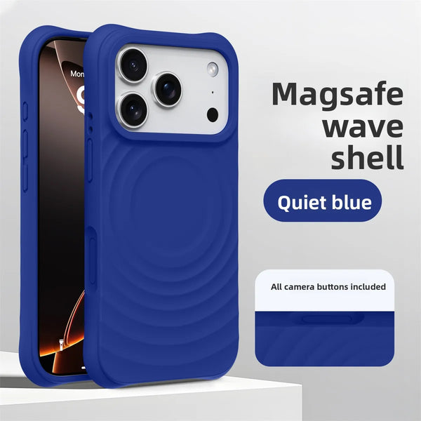 Soft Touch Wave Pattern iPhone Case
