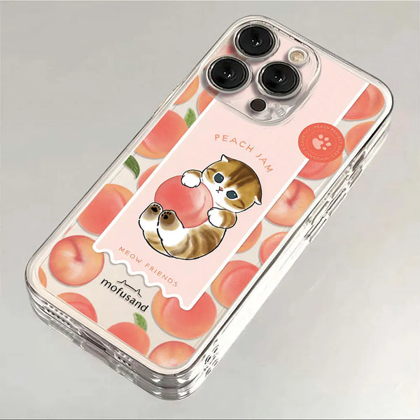 Transparent Cute Cat iPhone Case