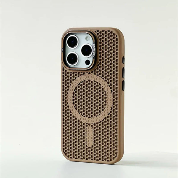 Honeycomb Grid Mesh Cooling Magsafe Case