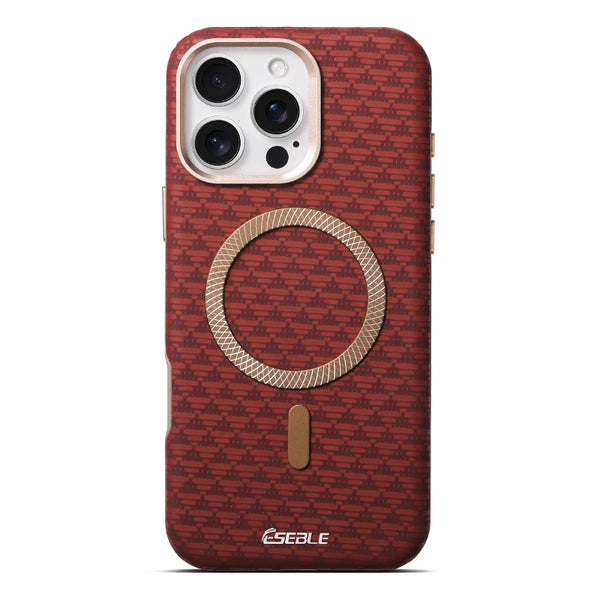 Orange Triangle Pattern MagSafe Case protective iPhone case for iPhone 16 Pro Max to iPhone 16 Pro