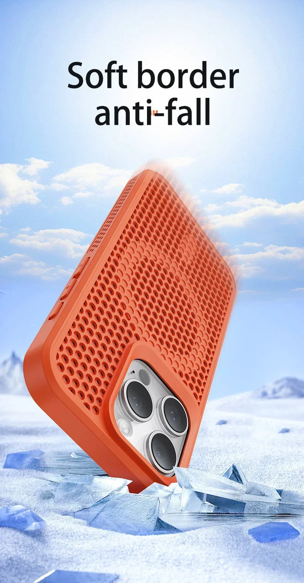 iPhone 17 Breathable Hard Back Magnetic Cover For Magsafe