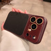 Elegant Litchi Leather Armor iPhone Case