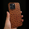 Ostrich Leather Case For iPhone 16 Pro Max | Executive Style
