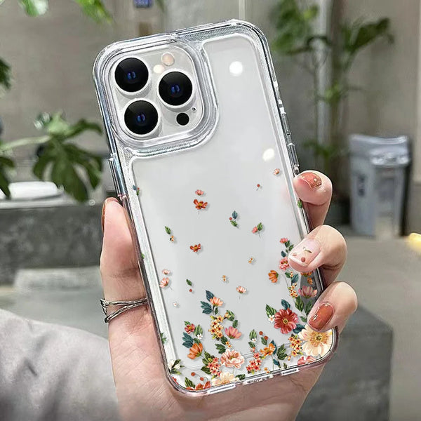 Cute Floral Phone Case Transparent