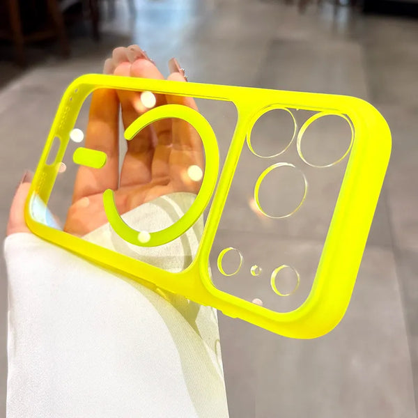 Transparent MagSafe Armor Case for iPhone 17 Pro