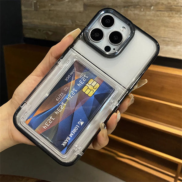 Transparent Wallet Case for iPhone