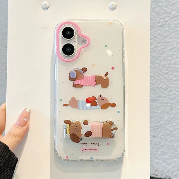 Kawaii Cartoon Puppy Mobile Cover