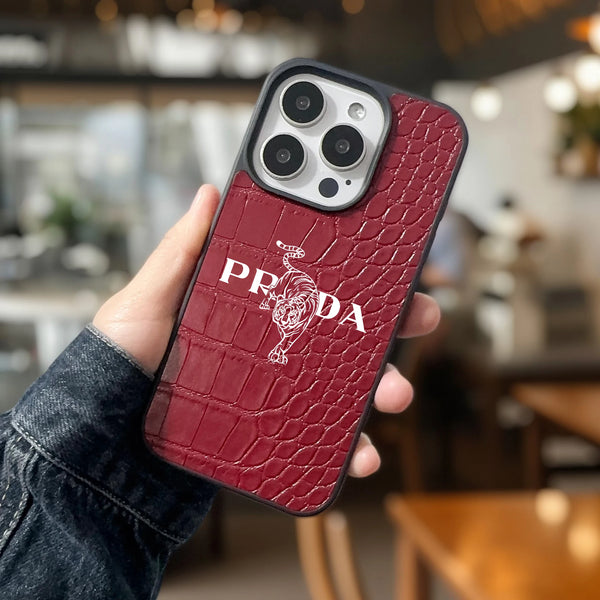 Crocodile Skin Pattern With Tiger Stripe Back Cover