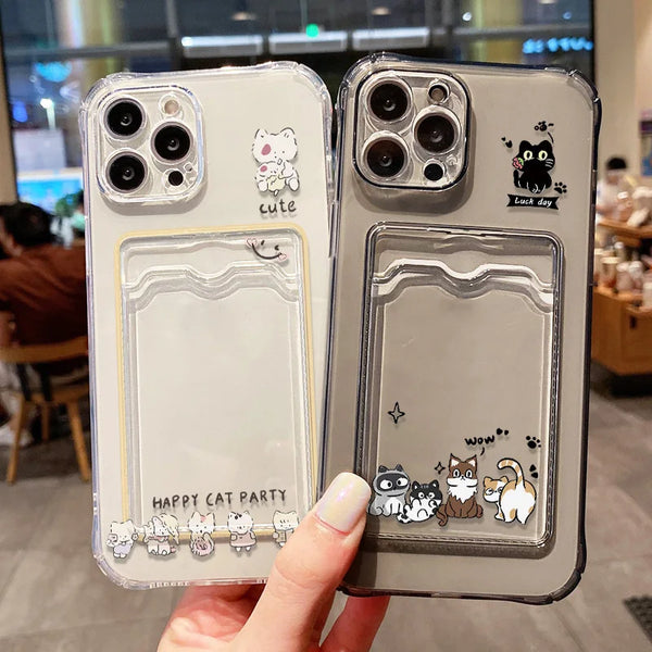 Soft Card Slot Bag Holder Phone Case