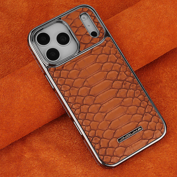 Luxury iPhone Case – Snake Leather Design