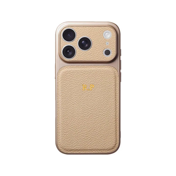 Personalised Letter Leather Case for iPhone 17 Pro