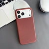 Red woven iPhone case showing the textured finish and fitted full-coverage profile