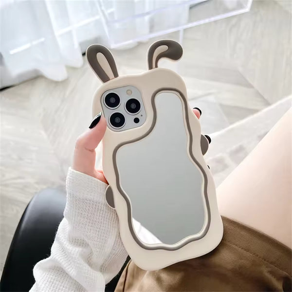 Cute Bunny Mirror Phone Case