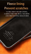 Black snake-texture iPhone case with refined framing and anti-fingerprint finish