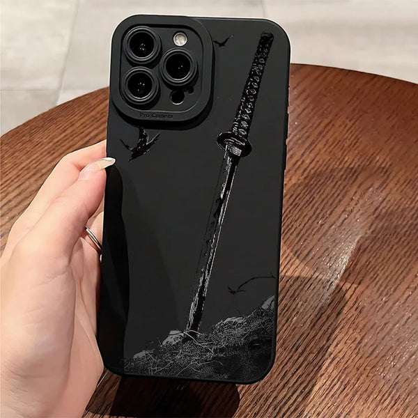 Sword Pattern Protective Phone Case