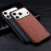 Premium Leather iPhone Case β Business Style - detail close-up