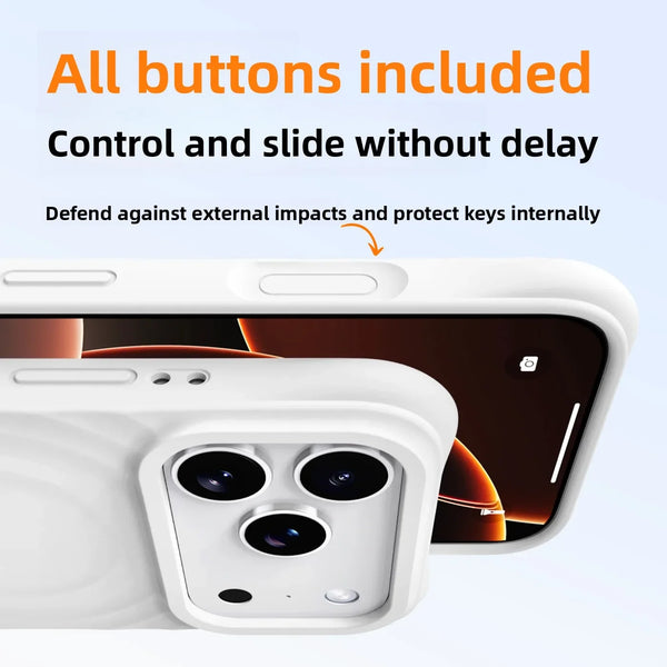 Soft Touch Wave Pattern iPhone Case - alternate angle
