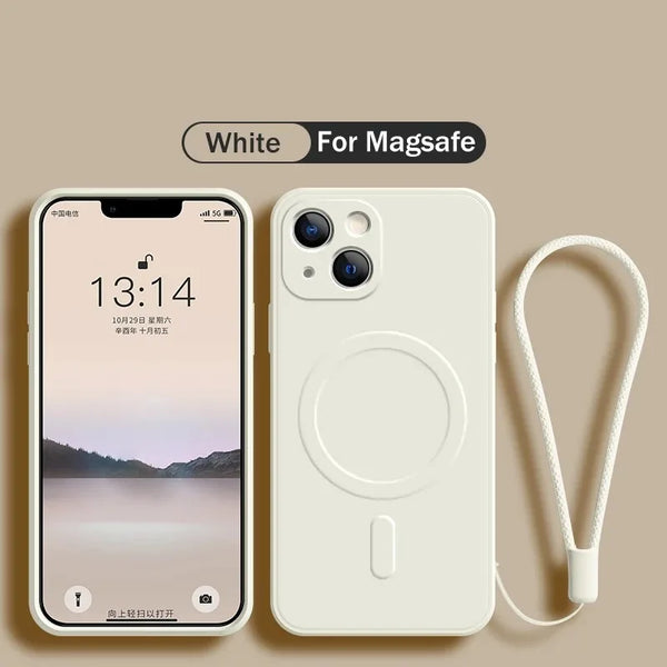Slim Magnetic Silicone Cover for iPhone
