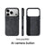 Real Alcantara Back Case With Premium Touch- iPhone 17 Pro Max