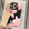 Pink Lily Flower Lychee Texture Phone Case