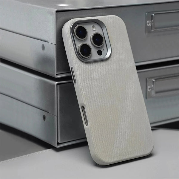 Fiber Leather MagSafe Case with Shockproof Protection | iPhone 17 Pro Max