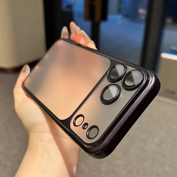 Plating Frosted Translucent Case for iPhone 17 Pro Max