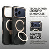 Leather MagSafe Metal Holder Case