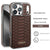 Luxury iPhone Case – Snake Leather Design