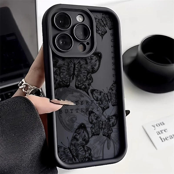 Retro Red Butterfly Love Case