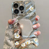Luxury Flower Make Up Mirror Phone Case