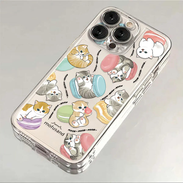 Transparent Cute Cat iPhone Case