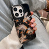 Goldfish Beautiful Sparkle Black Glossy Glacial Texture Cover