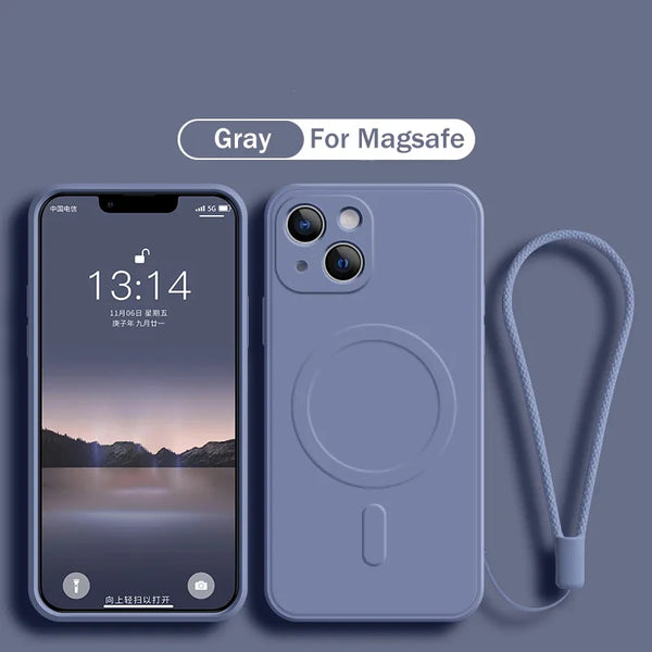 Slim Magnetic Silicone Cover for iPhone