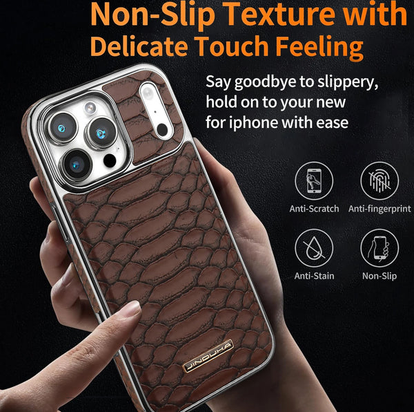 Luxury iPhone Case – Snake Leather Design
