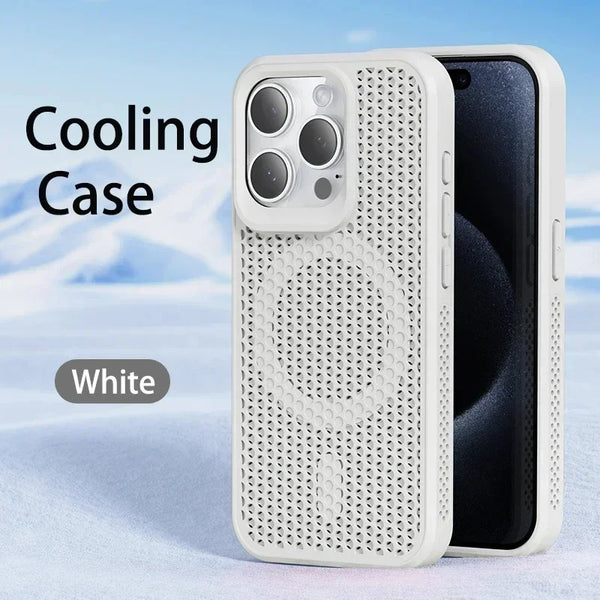iPhone 17 Breathable Hard Back Magnetic Cover For Magsafe